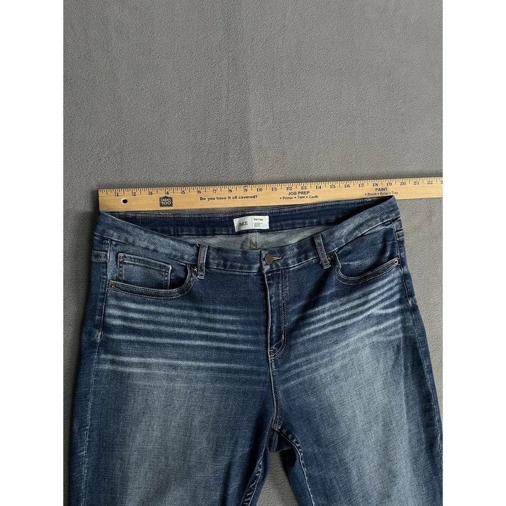BKE Payton Mid‎ Rise BOOTCUT Jeans 36x31.5 Men Blue Universal Fit Stretch
